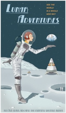 Illustration for article titled Retro Posters Invite You To Fly The Friendly Skies Of Space